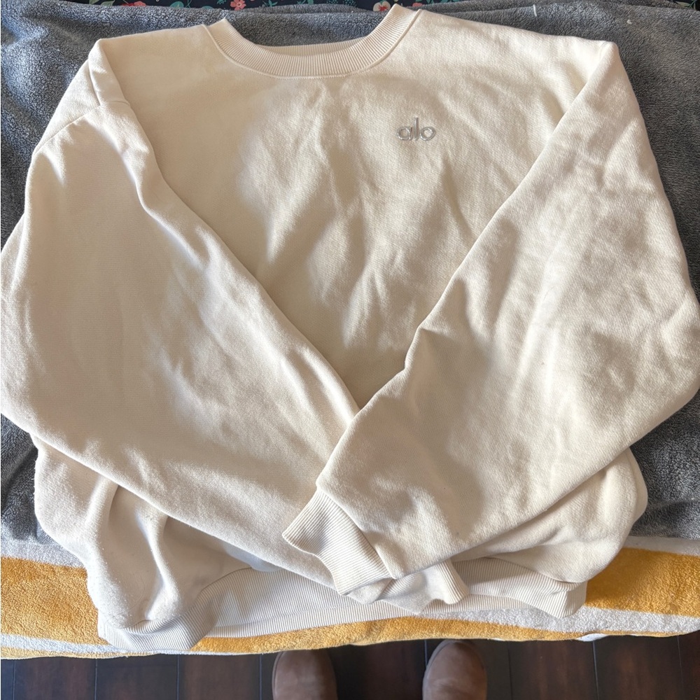 COPY - Alo (Accolade Crew Neck Pullover - Oat Milk)